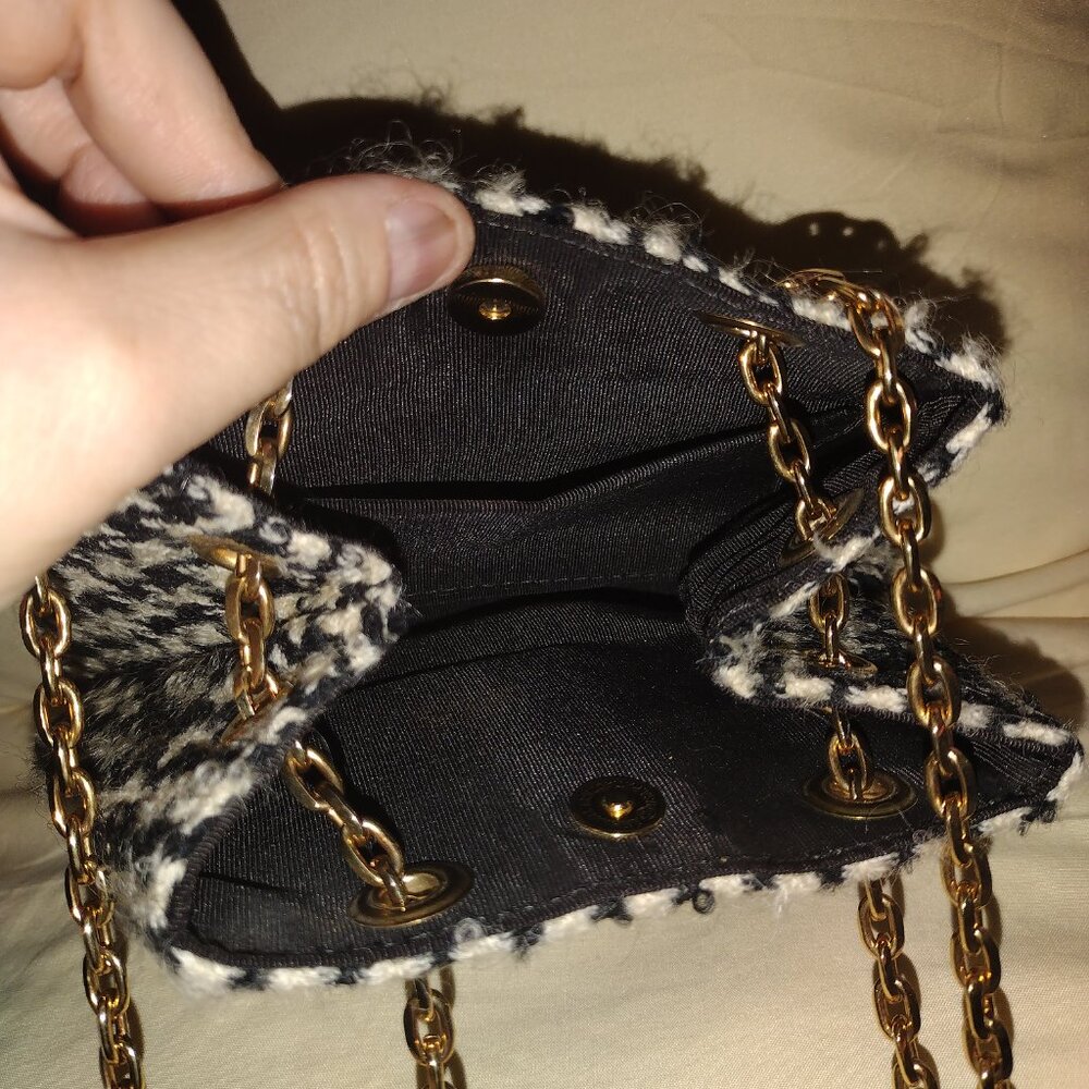 Houndstooth Pattern Crossbody Bag - image 4